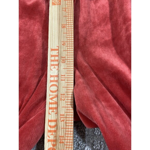 Zoe and Phoebee Track Suit  Womens Large Rust Velour 2 Pc Crop Sweatsuit Set - Picture 10 of 16